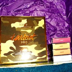 Authentic see photos tarte magnetic pallet with 4 tarte eyeshadows
